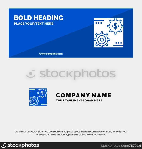 Revenue, Capital, Earnings, Make, Making, Money, Profit SOlid Icon Website Banner and Business Logo Template