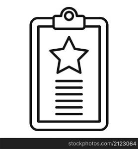 Review clipboard icon outline vector. Service experience. Best consumer. Review clipboard icon outline vector. Service experience