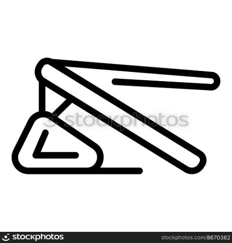 Review laptop stand icon outline vector. Computer desk. Work posture. Review laptop stand icon outline vector. Computer desk