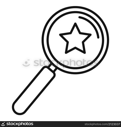Review magnifier icon outline vector. Online product. App service. Review magnifier icon outline vector. Online product