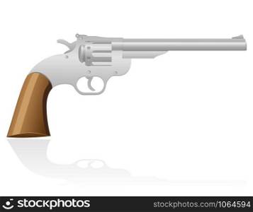 revolver the wild west vector illustration isolated on white background