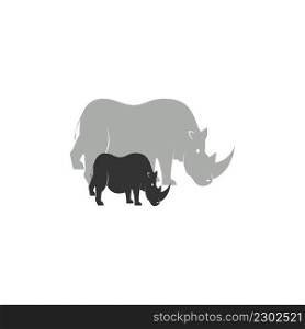 rhino illustration for wildlife day