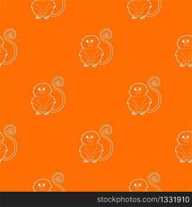 Rhinopithecus pattern vector orange for any web design best. Rhinopithecus pattern vector orange