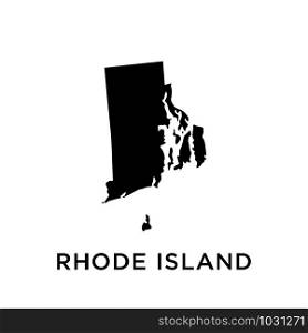 Rhode Island map icon design trendy