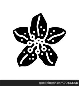 rhododendron flower spring glyph icon vector. rhododendron flower spring sign. isolated symbol illustration. rhododendron flower spring glyph icon vector illustration