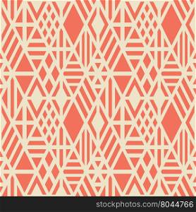 Rhombuses, triangles seamless pattern. Vector geometric background.