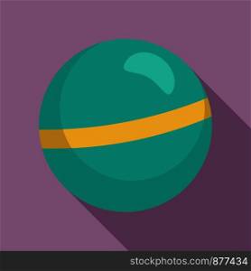 Rhythmic gymnastics ball icon. Flat illustration of rhythmic gymnastics ball vector icon for web design. Rhythmic gymnastics ball icon, flat style