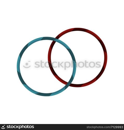 Rhythmic gymnastics hoop icon. Flat illustration of rhythmic gymnastics hoop vector icon for web design. Rhythmic gymnastics hoop icon, flat style