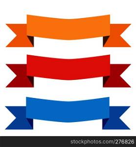 ribbon and label on transparent background. flat style. ribbon sign for your web site design, logo, app, UI. label symbol.