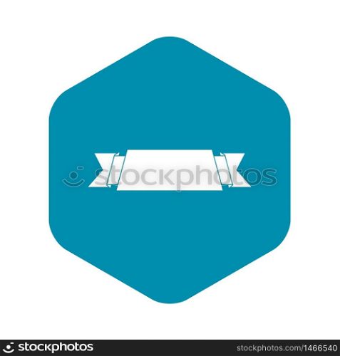 Ribbon banner icon. Simple illustration of ribbon banner vector icon for web. Ribbon banner icon, simple style