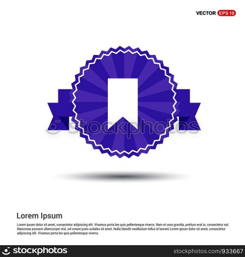 Ribbon Icon - Purple Ribbon banner