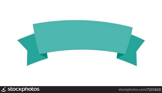 Ribbon in flat style. Retro vintage vector isolated illustration. Ribbon in flat style. Retro vintage vector isolated