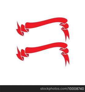ribbon logo symbol and icon template