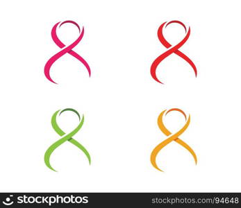 Ribbon logo template. Ribbon logo template vector icon design