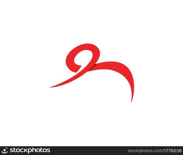 Ribbon logo template vector icon design - Vector
