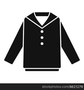 Ribbon shirt icon simple vector. Student suit. Child college. Ribbon shirt icon simple vector. Student suit