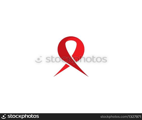 Ribbon symbol vector icon illustration