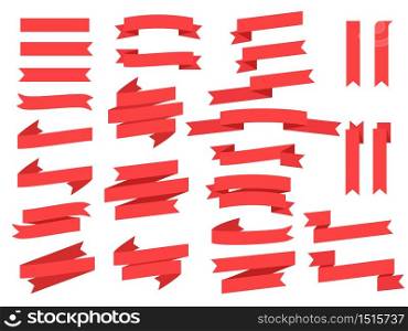 Ribbons and banners vector set