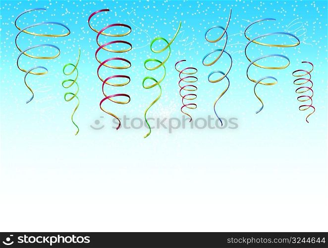 Ribbons background with copy space, vector illustration