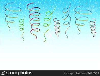 Ribbons background with copy space, vector illustration