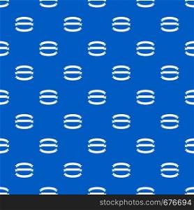 Ribbons pattern repeat seamless in blue color for any design. Vector geometric illustration. Ribbons pattern seamless blue