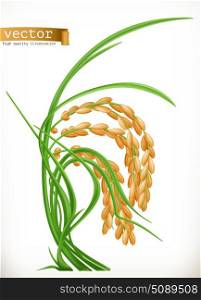 Rice. 3d vector icon