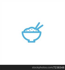 rice bowl icon flat vector logo design trendy illustration signage symbol graphic simple