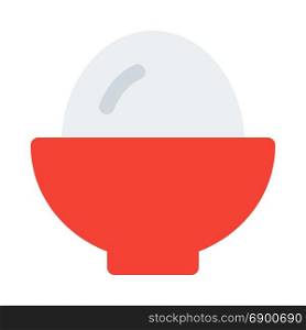 rice bowl, icon on isolated background