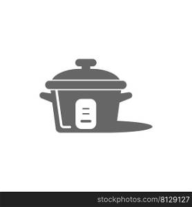 Rice cooker icon flat design illustration template vector