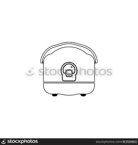 rice cooker icon vector illustration logo template