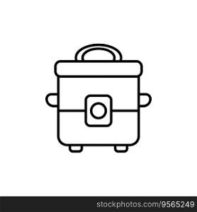 rice cooker icon vector template illustration logo design