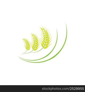 rice icon logo vector design template