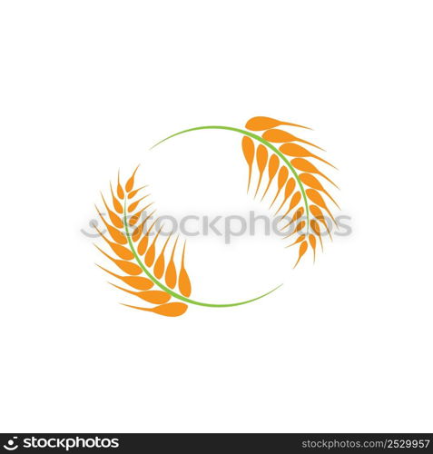 rice icon logo vector design template