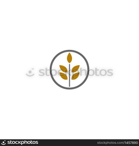 Rice logo icon concept illustration