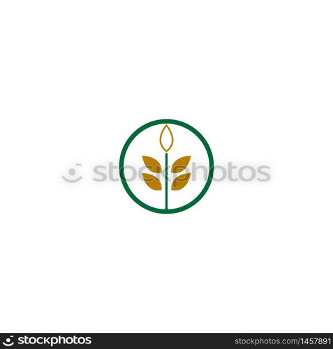 Rice logo icon concept illustration