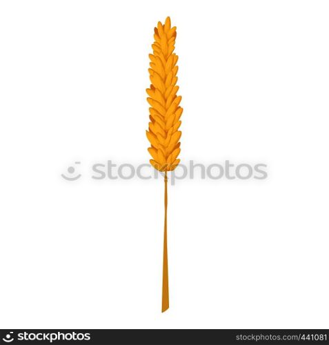 Rice stalk icon. Cartoon illustration of rice stalk vector icon for web. Rice stalk icon, cartoon style