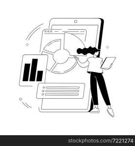 Rich Internet applications abstract concept vector illustration. Rich internet platform, application development, ria, user interaction design, UX, company site, menu bar abstract metaphor.. Rich Internet applications abstract concept vector illustration.