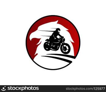 Rider vector and classic motor Bikers