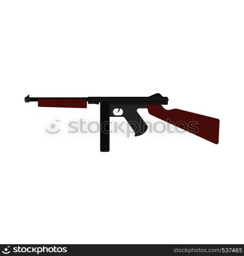 Rifle ammunition side view vector icon. Metal symbol design object police handgun. Battle military gun cartridge
