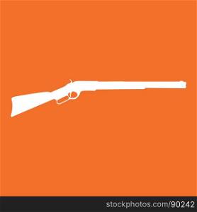 Rifle white color icon .. Rifle it is white color icon .