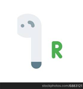 right airpods, icon on isolated background