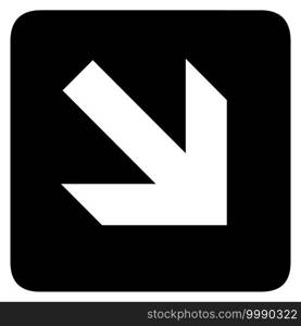 Right and Down Arrow