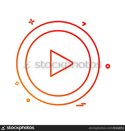 Right arrow icon design vector