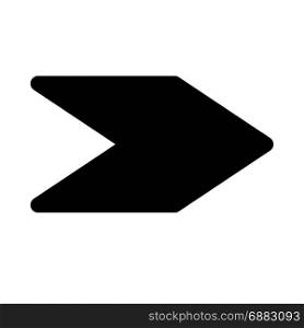 right direction arrow, icon on isolated background