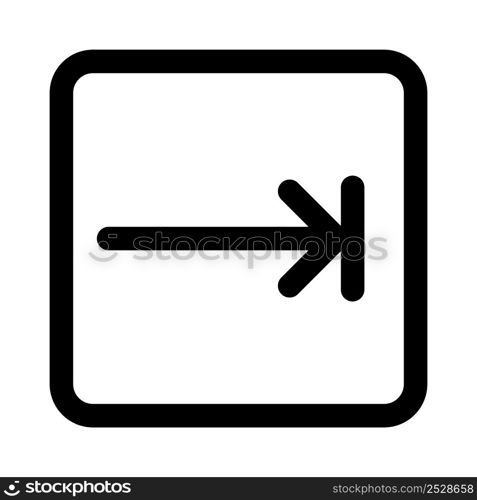 Rightwards arrow to bar symbol for tab function in macintosh