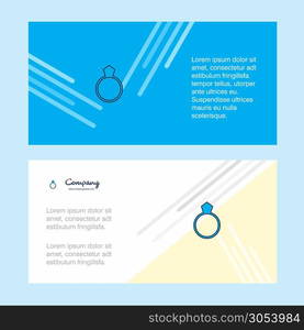 Ring abstract corporate business banner template, horizontal advertising business banner.