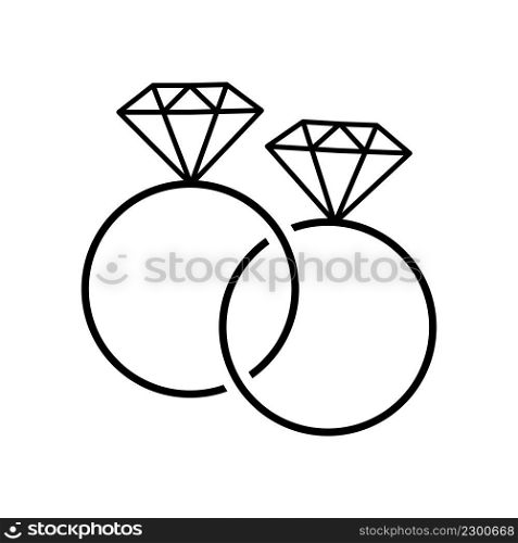 Ring couple wedding icon