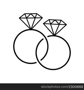 Ring couple wedding icon