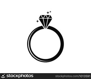 ring diamond vector illustration design template