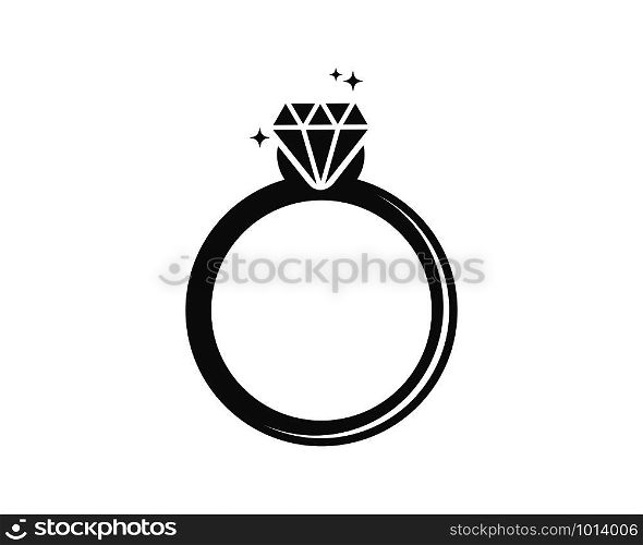 ring diamond vector illustration design template